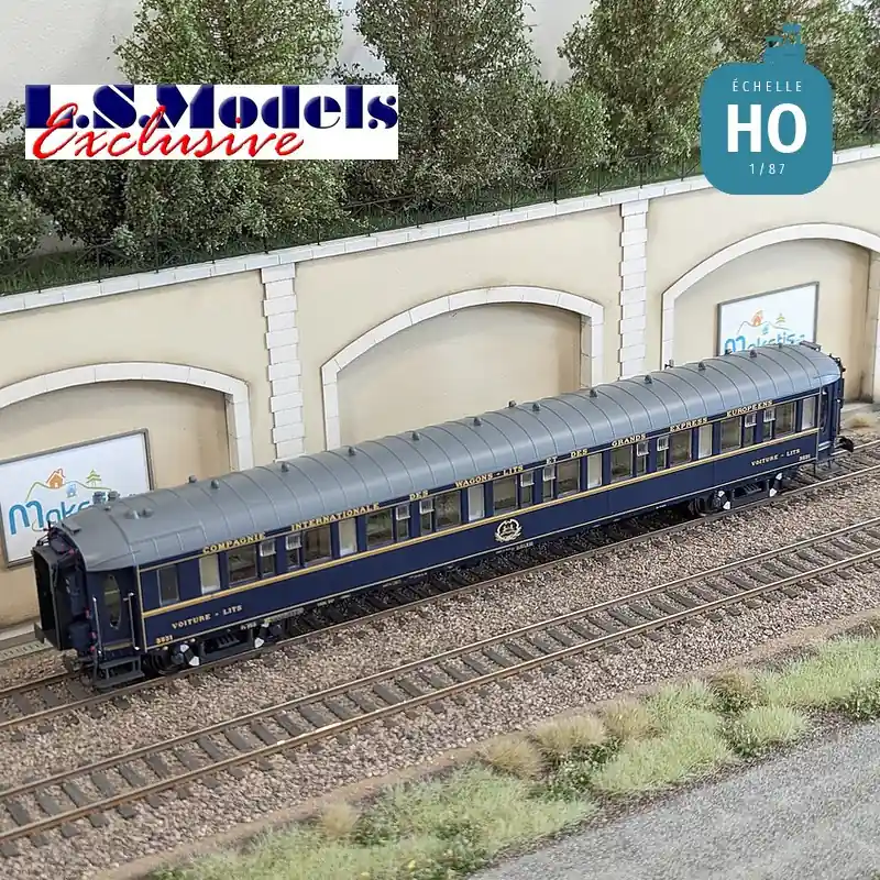 Voiture-lits Lx 20 EIC n°3531 CIWL EP IIIb éclairée HO LS Models 49236 | Premium