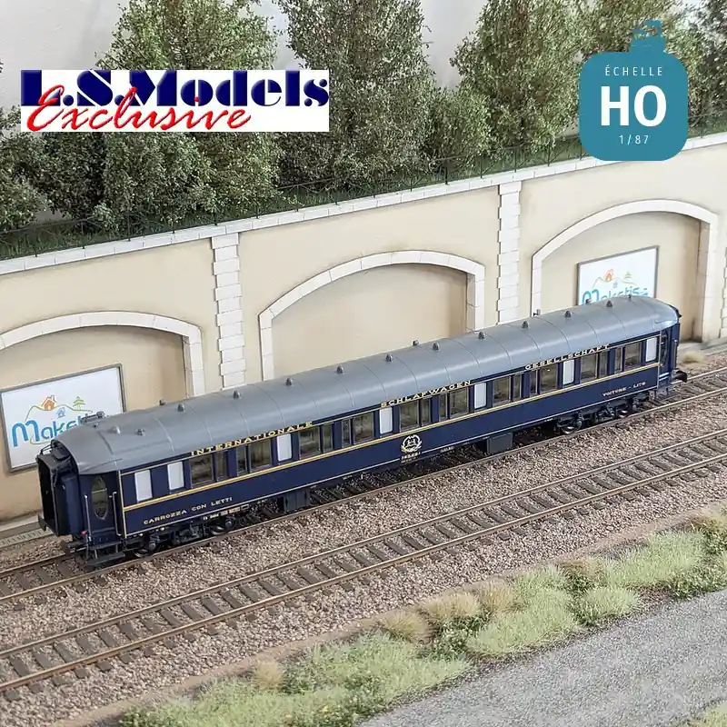 Voiture-lits Lx 20 bleu METRO Minden CIWL EP IV éclairée HO LS Models 49244 - Sicher einkaufen