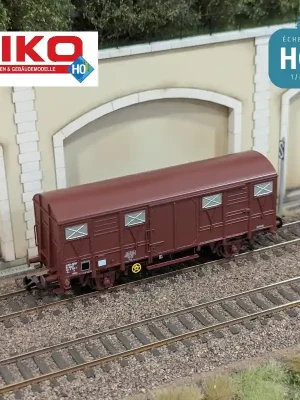 Preiswert | Wagon couvert type Gs40 Brun SNCF Ep IV HO Piko 96638