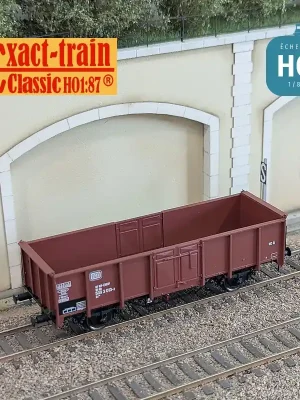Preis gesenkt - Wagon tombereau UIC II type E039 EUROP DB Ep IVc HO Exact-Train EX23916