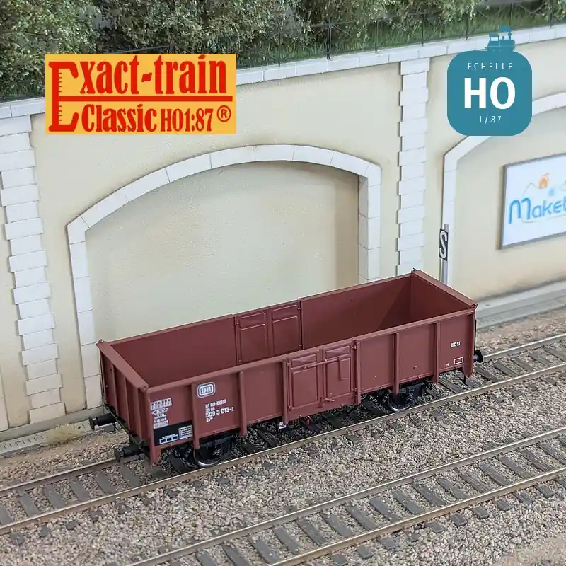 Preis gesenkt - Wagon tombereau UIC II type E039 EUROP DB Ep IVc HO Exact-Train EX23916