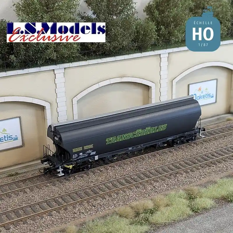 Jetzt sichern | Wagon céréalier Tagnpps gris foncé Transcéréales EP VI HO LS Models 30591