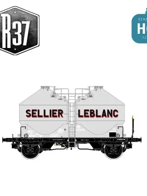 Wagon silo bi-dômes transport de ciment déco SELLIER LEBLANC avec passerelle SNCF Ep III HO R37 43118 - Zeitlich begrenzt