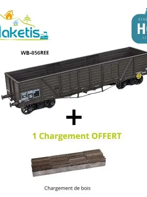 Packung TP Offener Güterwagen H0 REE WB-856 + Beladung kostenlos - Sonderaktion