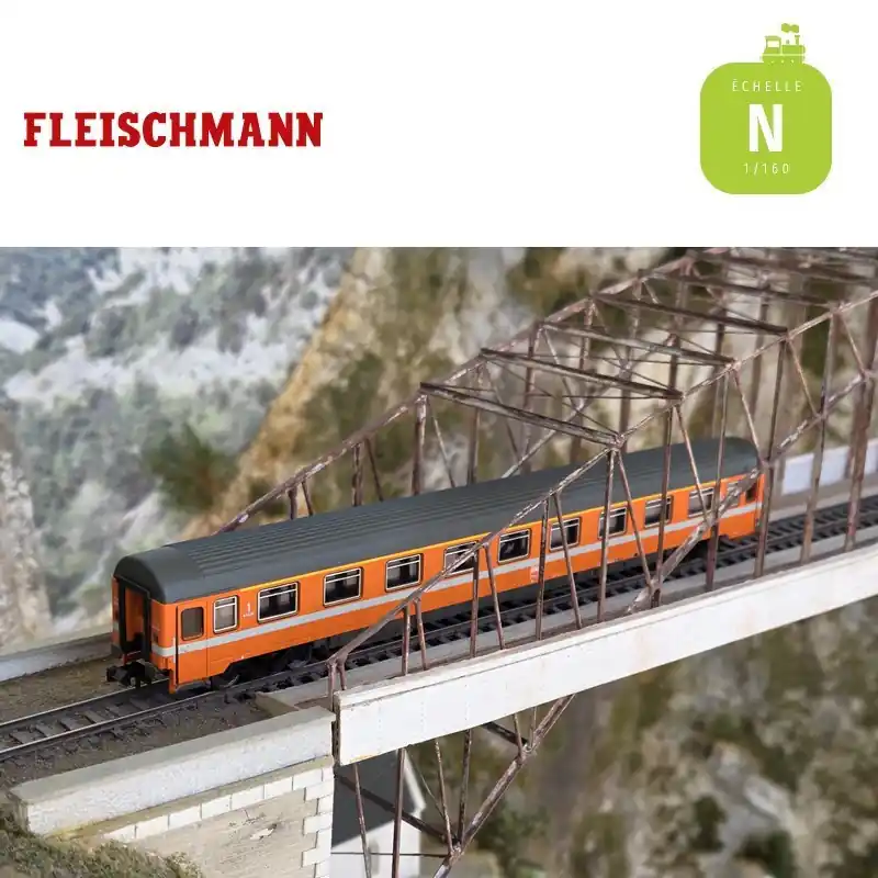 Voiture voyageurs 1ère Classe Eurofima SNCF Ep IV N Fleischmann 6260088 - Sonderpreis