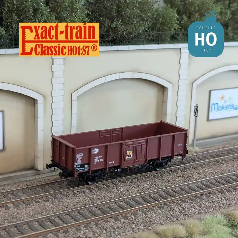 Begrenztes Angebot | Wagon tombereau UIC II type E040 EUROP DB Ep IVa HO Exact-Train EX23918