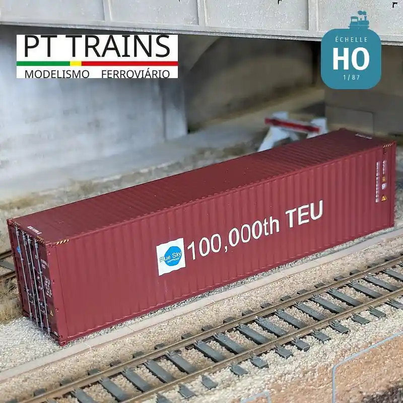 Container 40‘ HC BLUESKY (BSIU9199966) 100,000th TEU HO PT TRAINS PT190004 - Heute kaufen