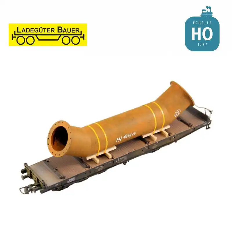 Tube à double bride coudé HO Ladegüter Bauer H01308 | Expressversand