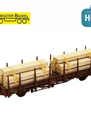 Topseller | Pile de planches en bois 2 pcs HO Ladegüter Bauer H01335