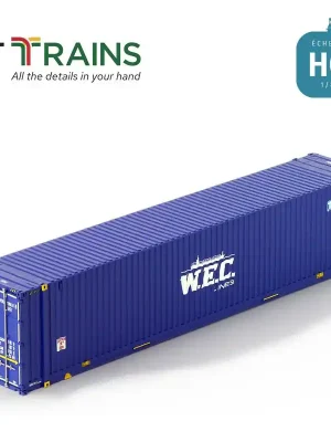 Bestpreis - Container 45´HC WEC LINES bleu HO PT TRAINS 8510019
