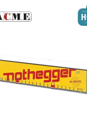 Neu im Shop | Wechselaufbau „Nothegger“ 45 Fuß, gelb, HO, ACME 95061