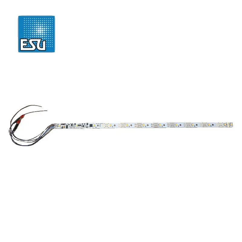 Kit éclairage intérieur avec décodeur 264 mm divisible 13 Leds Blanc-chaud + 2 rouges fin de convoi ESU 50718 | Extra-Rabatt