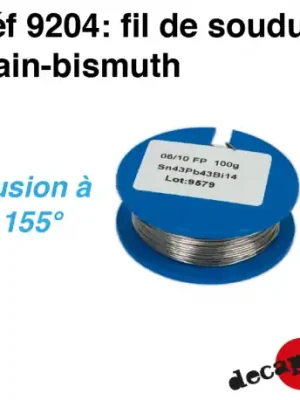 Zinn-Wismut-Lötdraht (100 g) (6/10 Draht) Decapod 9204 - Auf Lager