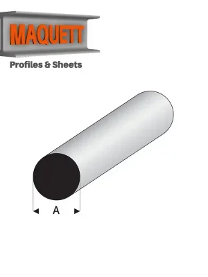Profilés blanc super styrène rond plein 330 mm Maquett - Sicher einkaufen