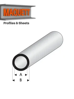 Preisvorteil | Profilés blanc super styrène tube rond