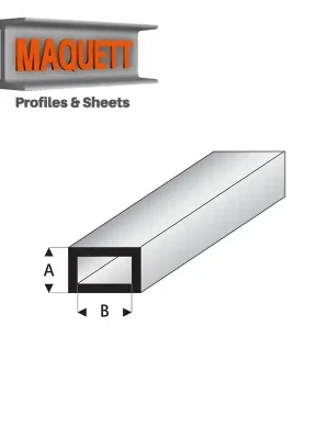 Premium-Qualität - Profilés blanc super styrène tube rectangulaire