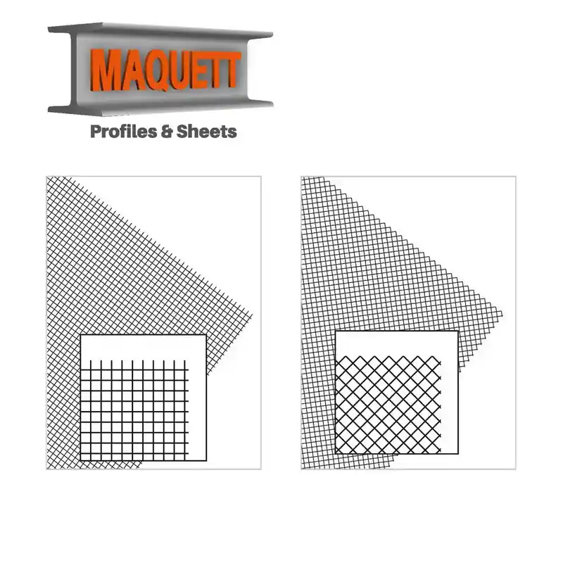 Feuille PVC grille 194x320 mm Maquett | Beliebt
