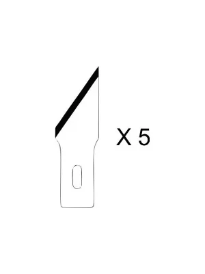 Fast ausverkauft - Set de 5 lames pour couteau de précision n°2