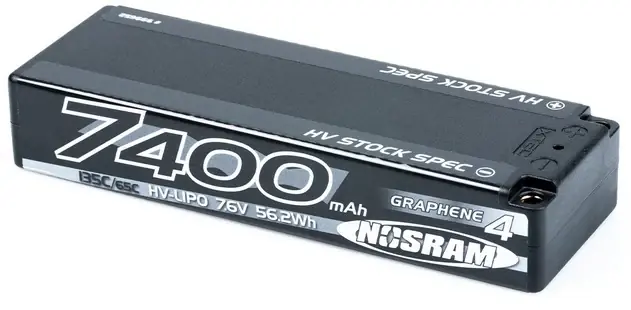Vorteilspreis - Nosram Accu Lipo HV Graphene 4 Stock Spec 7.6V 7400mAh 135C