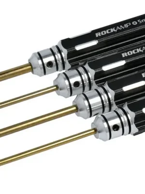 Heute bestellen - Rockamp Set de 4 Tournevis Cruciforme et Plat HSS Titane RA50306