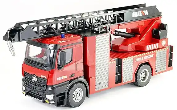 Schnelle Lieferung | Huina Camion de Pompier Grande Echelle 1/14 RTR CY1561