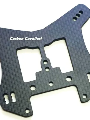 Zertifiziert | RC CARBON CAVALIERI Support Amortisseurs Arrière Carbone Kyosho MP10 TKI2 3011