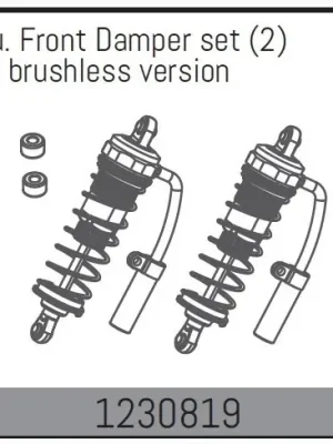 Absima Amortisseur Avant ADB1.4 (x2) 1230819 - Premium