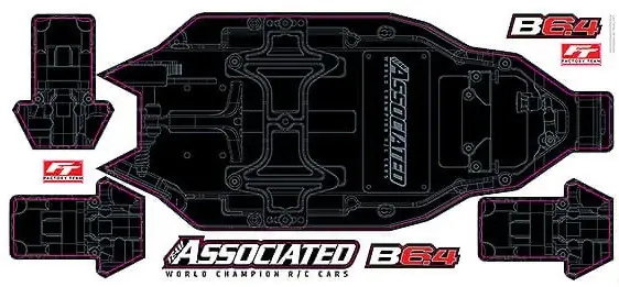 Bestseller | Team Associated Protection de châssis +3mm RC10B6.4 91999