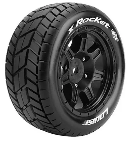 Louise RC Pneus X-Rocket MFT + Jantes Kraton 8S (x2) LR-T3295BM | Top-Qualität