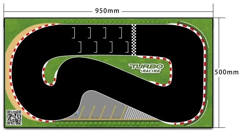 Heute bestellen | Turbo Racing Circuit Rallye 1/76 50x95cm TB-760101