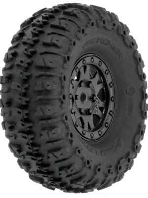 Beliebt | Proline Pneus Trencher + Jantes Impulse Noir (x4) SCX24 10209-10