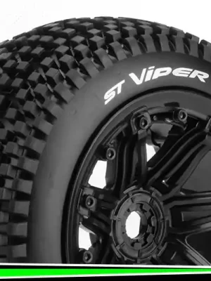 Louise RC Pneus ST-Viper + Jantes 3.8 Noir (x2) LR-T3289B - Nur noch wenige