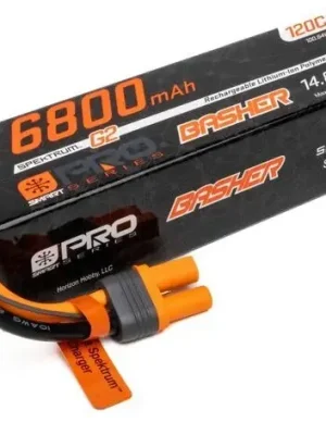 Top-Angebot - Spektrum Accu lipo Smart G2 Pro Basher 4S 14.8v 6800mah 120C Hard Case IC5