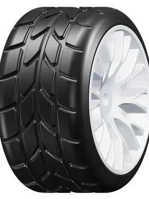 Begrenztes Angebot - GRP Pneus Pluie + jantes Blanches 1/5 GWH22-XR1