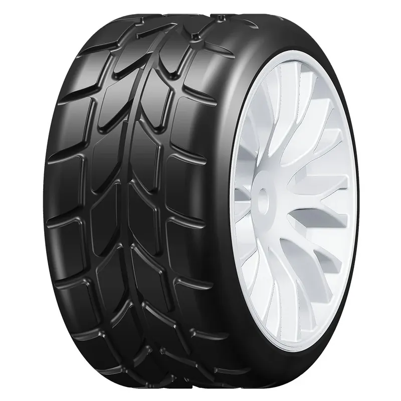 Begrenztes Angebot - GRP Pneus Pluie + jantes Blanches 1/5 GWH22-XR1