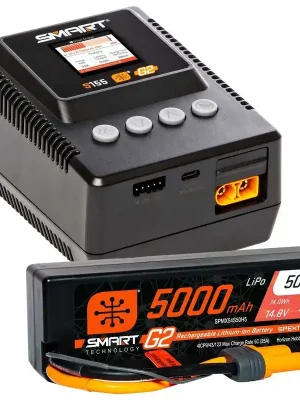 Spektrum Combo Chargeur Smart S155 + Lipo Smart 4S 14.8v 5000mah 50C IC5 - Sehr beliebt