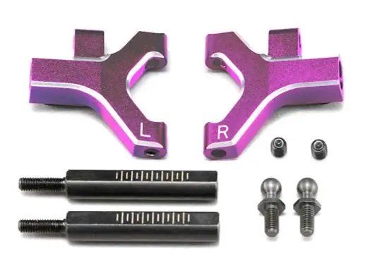 Neu eingetroffen | Yokomo Triangle Inférieur Avant Court Alu Violet (x2) MD1.0 Y2-P08FSCA