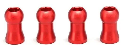 Mega-Angebot - Yokomo Rotule amortisseur Alu Rouge (x4) MD1.0 Y2-S8RA