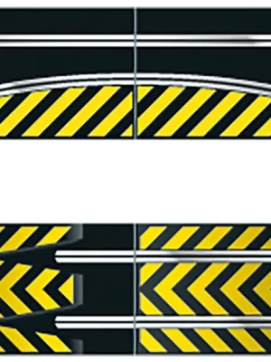 Einfache Rückgabe - Scalextric Slide + Rampe Circuit Standard C8194