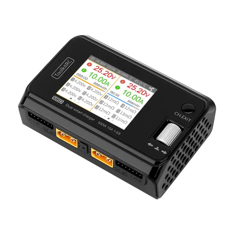 ToolkitRC Chargeur Duo M6D 1-6S 25A 500W DC 10800 - Sparangebot