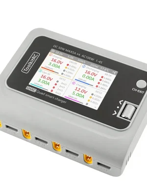 Preisnachlass - ToolkitRC Chargeur Quad Q4AC 1-4S 5A 200W AC/DC 12000