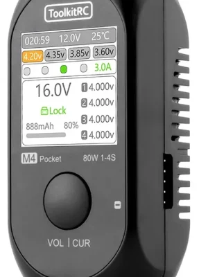 Nur solange der Vorrat reicht | ToolkitRC Chargeur M4 Pocket 1-4S 5A 80W DC 11800