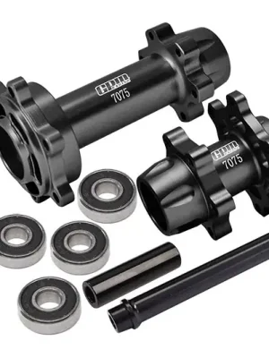 Versandbereit | GPM Moyeux de roue avant/arrière Alu 7075 Noir MX0067-BK