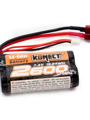 Expressversand - Konect Batterie Li-ion 7.4V 2600mAh 15C KN-LI0742600