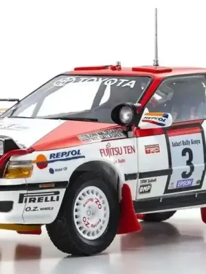 Fast ausverkauft - Kyosho Diecast Toyota Celica GT-Four B.Waldegard Safari 1990 Nr.3 1/18 KS08961A