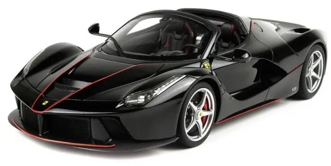BBR Models Diecast Ferrari Laferrari Aperta Noir Daytona 1/18 BBR8182232 - Top-Qualität