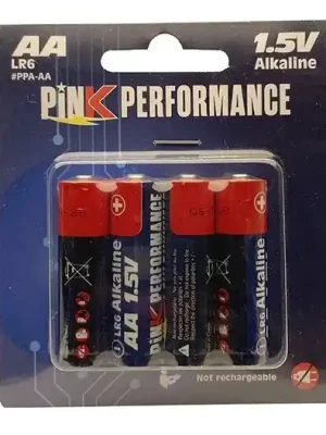 Pink Performance Piles Alcaline AA 1.5V (x4) PPA-AA - Vorteilspreis