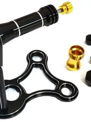Zertifiziert | Berlinski Tuning C25884BLACK Universal Reifenwuchtgerät für 1 10, 1 8 und 1 5 Fahrzeuge 12mm, 14mm, 17mm, und 24mm