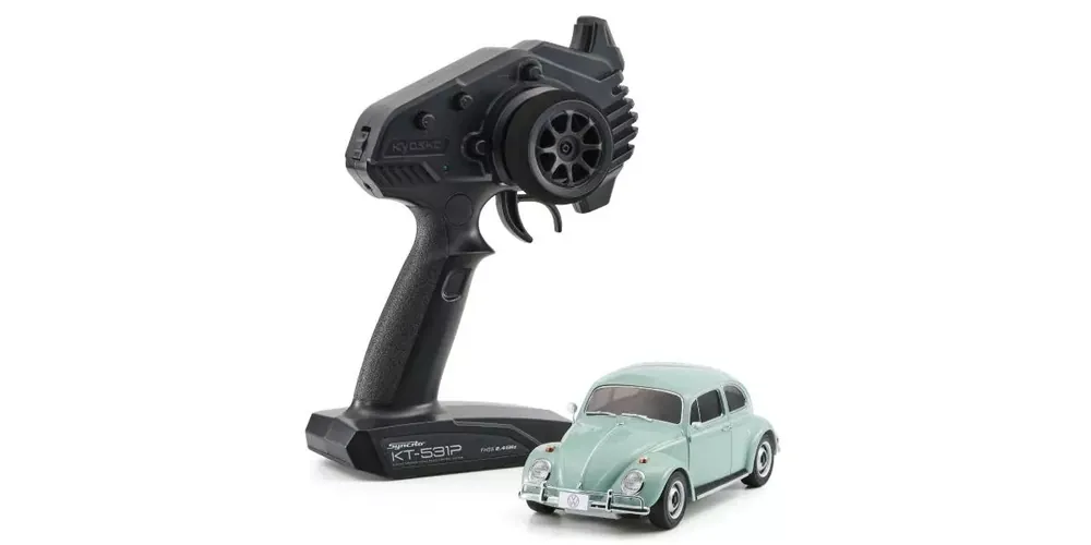 Premium-Qualität | NEU Kyosho 32374BBL Mini-Z MR04 RWD Volkswagen Beetle 1300 1966 Bahama Blue