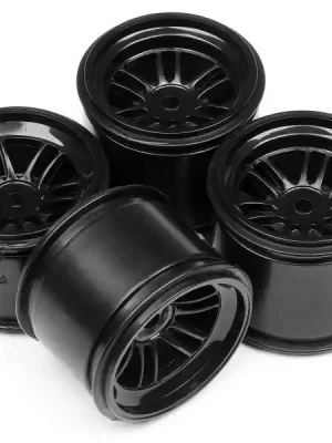 Nicht verpassen - HPI H102824 Felgen Set Racing FT01 Formula Ten - schwarz (4) 2x vorne & 2x hinten